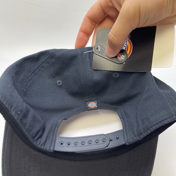 NWT Dickies Cap Washed Canvas Cap Dark Navy WH300DN Snap Back Skate O/S - Picture 5 of 11
